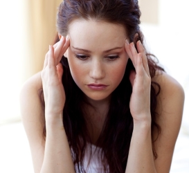 Stressed Woman Before Swedish Massage In York