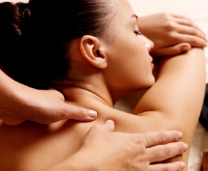 Woman Having Swedish Massage In York