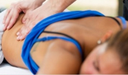 Woman Getting A Sports Massage In York