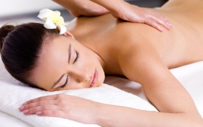 Woman Getting Stress Relief Massage In York On Back