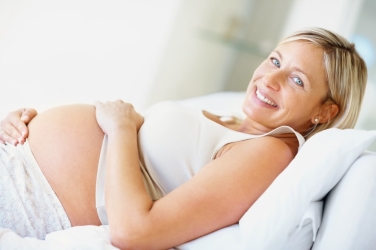 Happy Woman After Pregnancy Massage