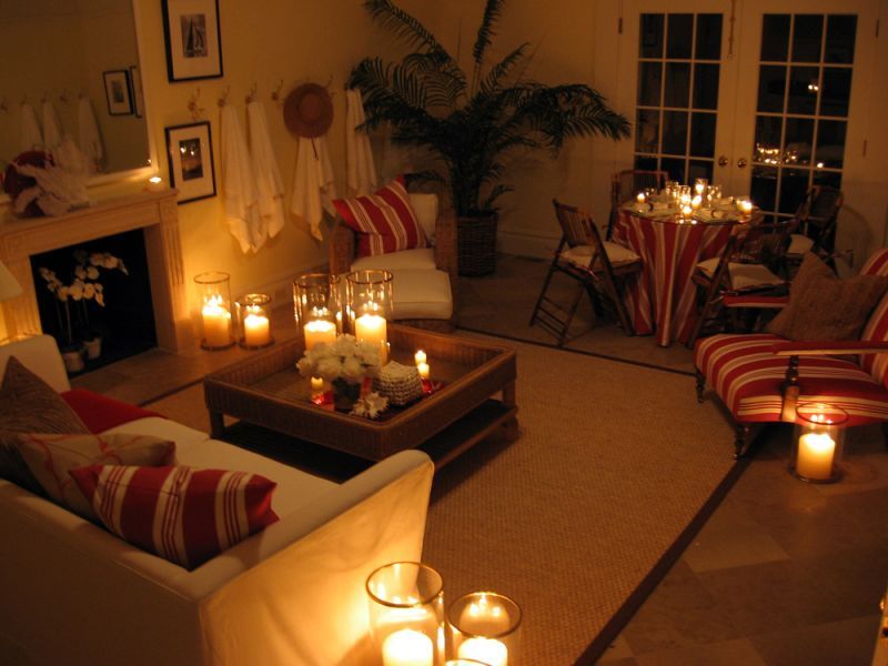 shows the comfortable ambience available with a massage at home