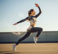 woman exercising with k2 helping her muscle health